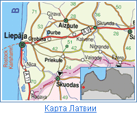 Карта Латвии, Лиепая