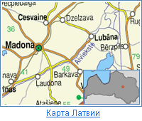 Карта Латвии, Мадона
