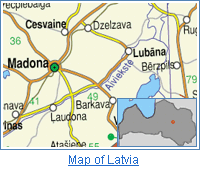 Map of Latvia, Madona
