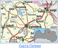 Карта Латвии, Валмиера